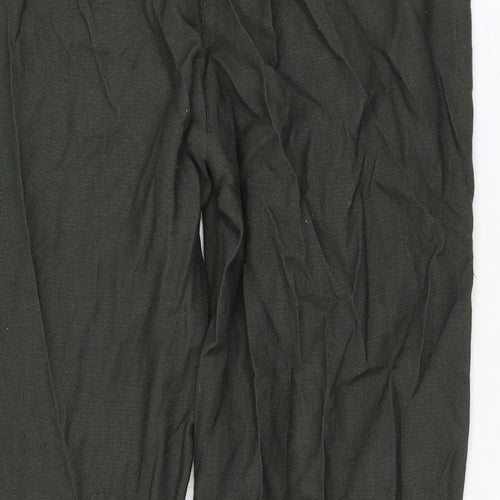 Mint Velvet Womens Grey Viscose Trousers Size 8 L26 in Regular Zip