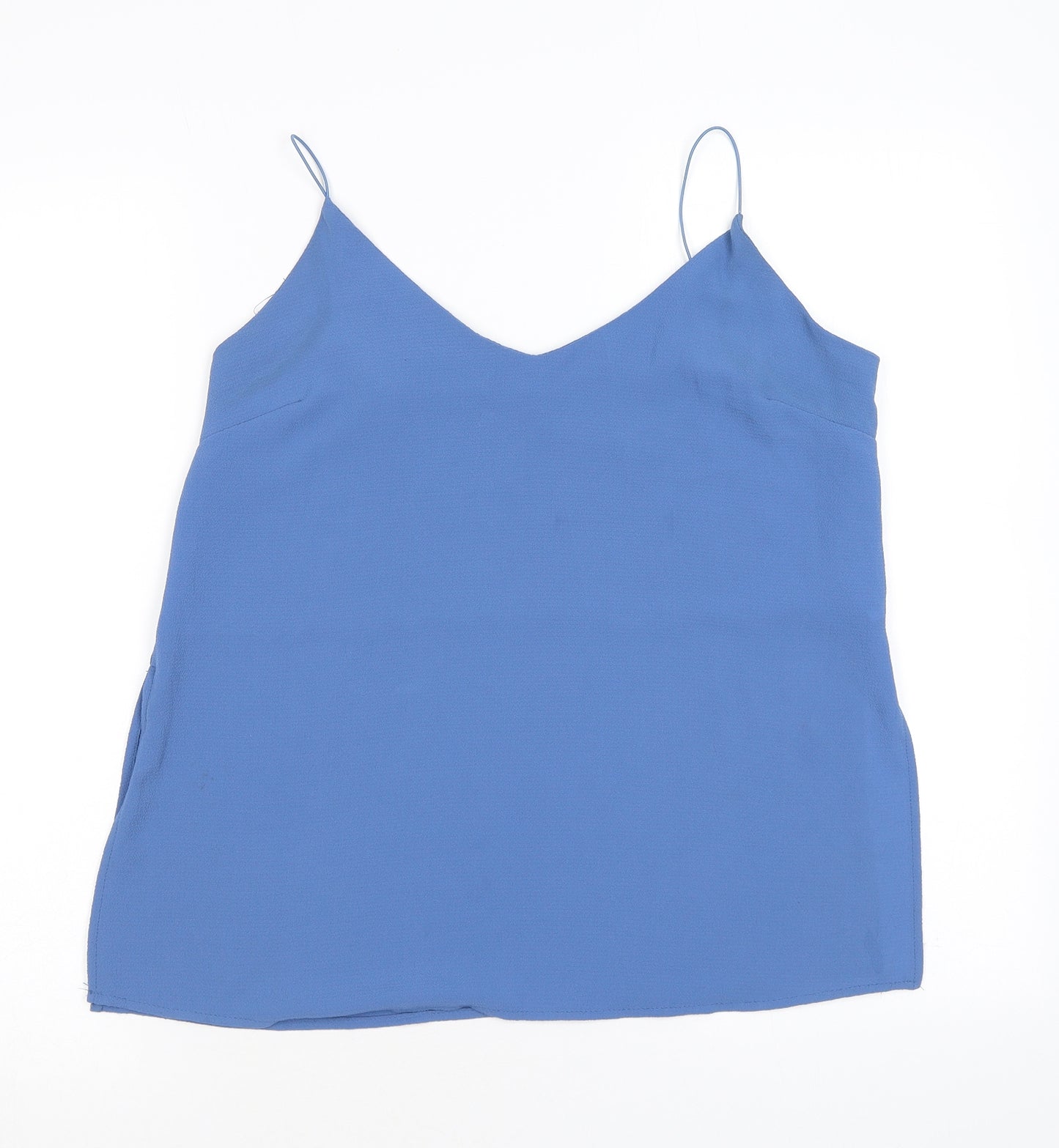 Ambiance Womens Blue Polyester Camisole Tank Size M V-Neck