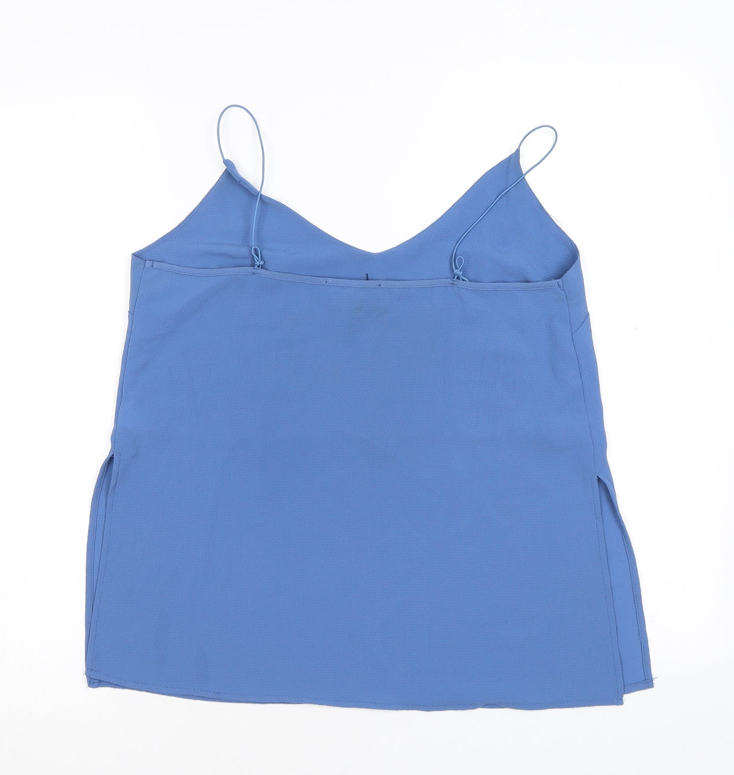 Ambiance Womens Blue Polyester Camisole Tank Size M V-Neck
