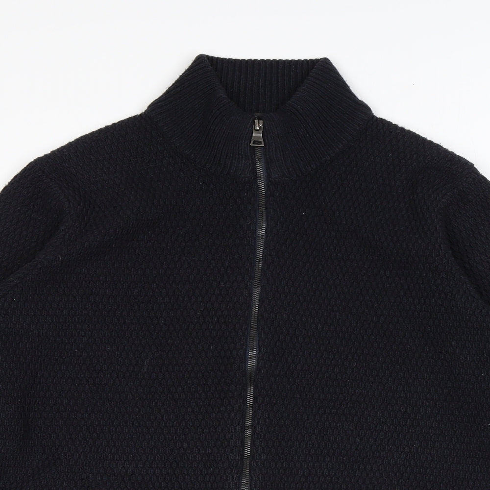 Marks and Spencer Mens Blue Jacket Size S Zip