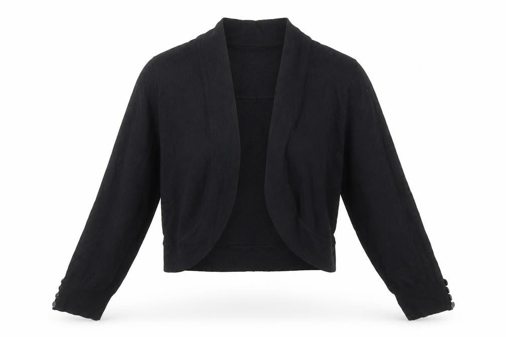 Wallis Womens Black Round Neck Viscose Cardigan Jumper Size S