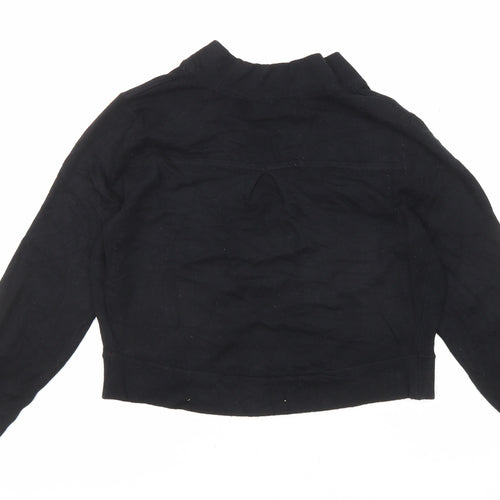 Wallis Womens Black Round Neck Viscose Cardigan Jumper Size S