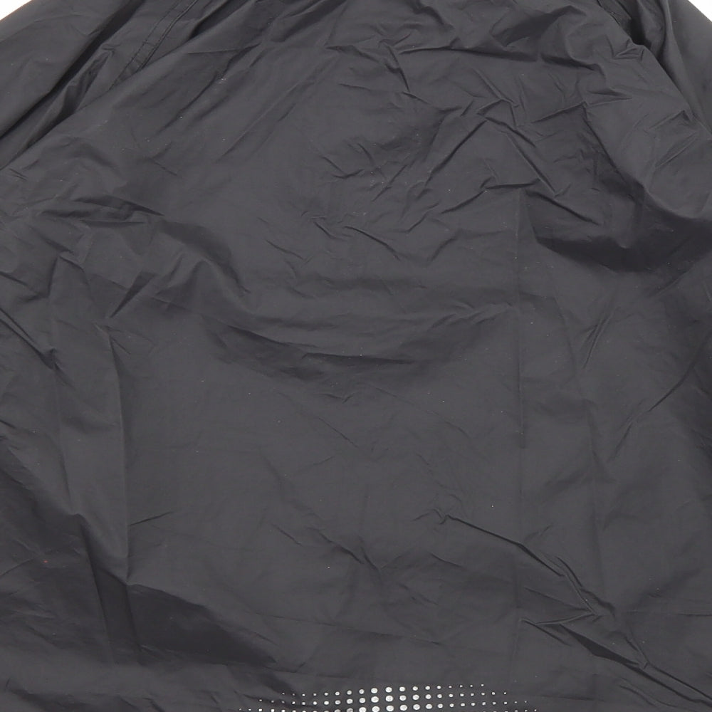 Mountain Warehouse Boys Black Rain Coat Coat Size 10-11 Years Zip - Pockets