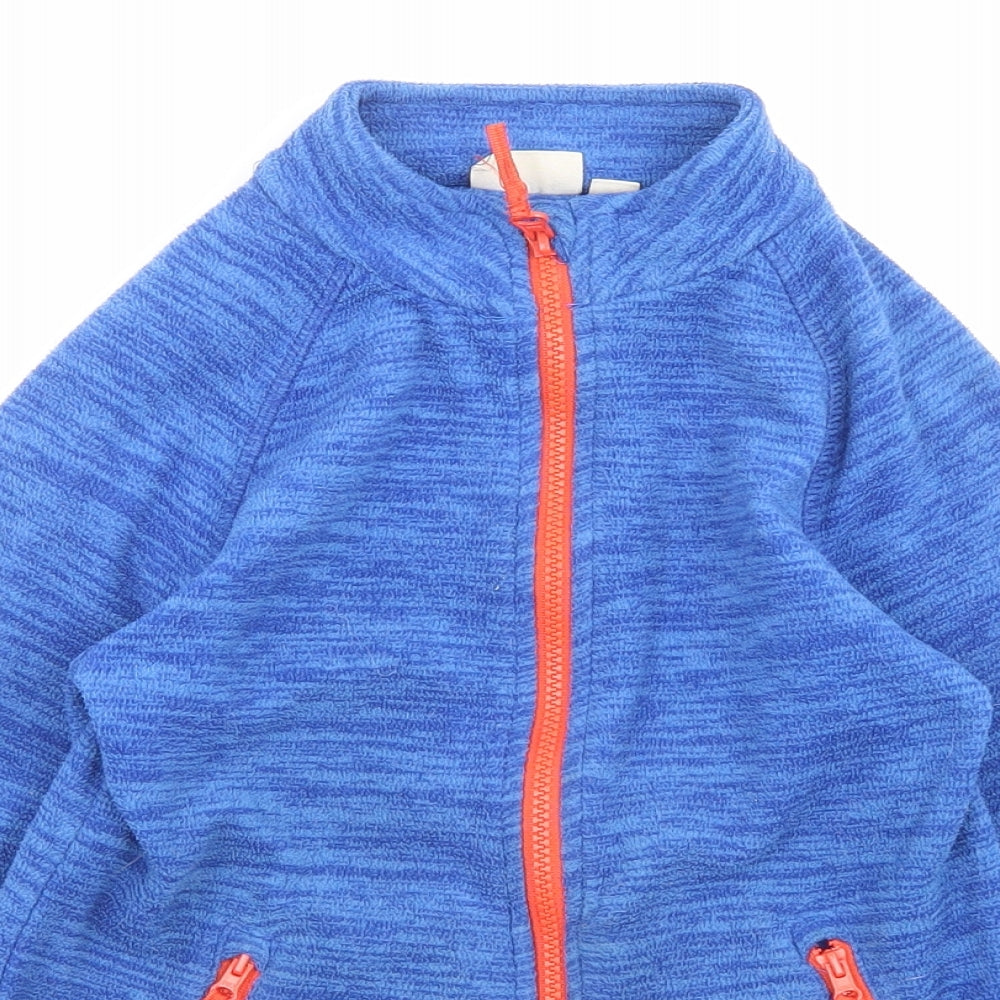 Mountain Warehouse Boys Blue Jacket Size 7-8 Years Zip - Zip pockets