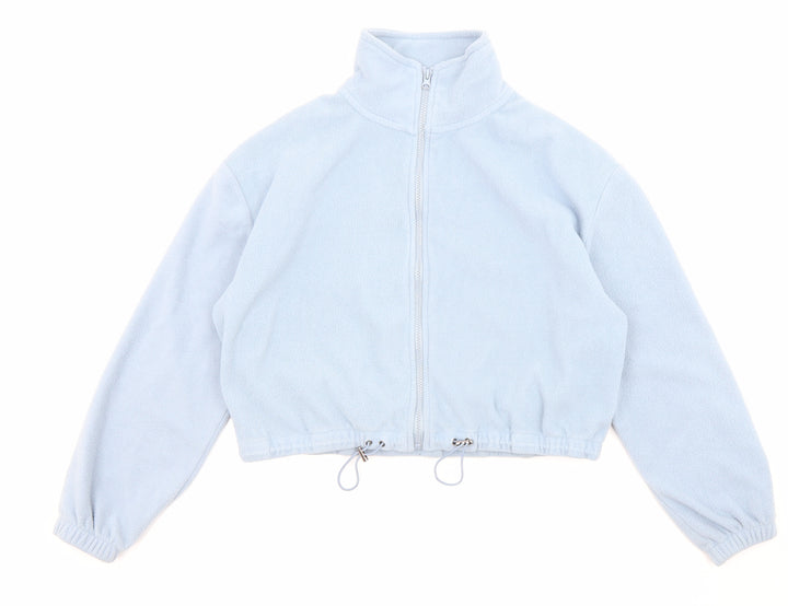 Brave Soul Womens Blue Jacket Size XS Zip