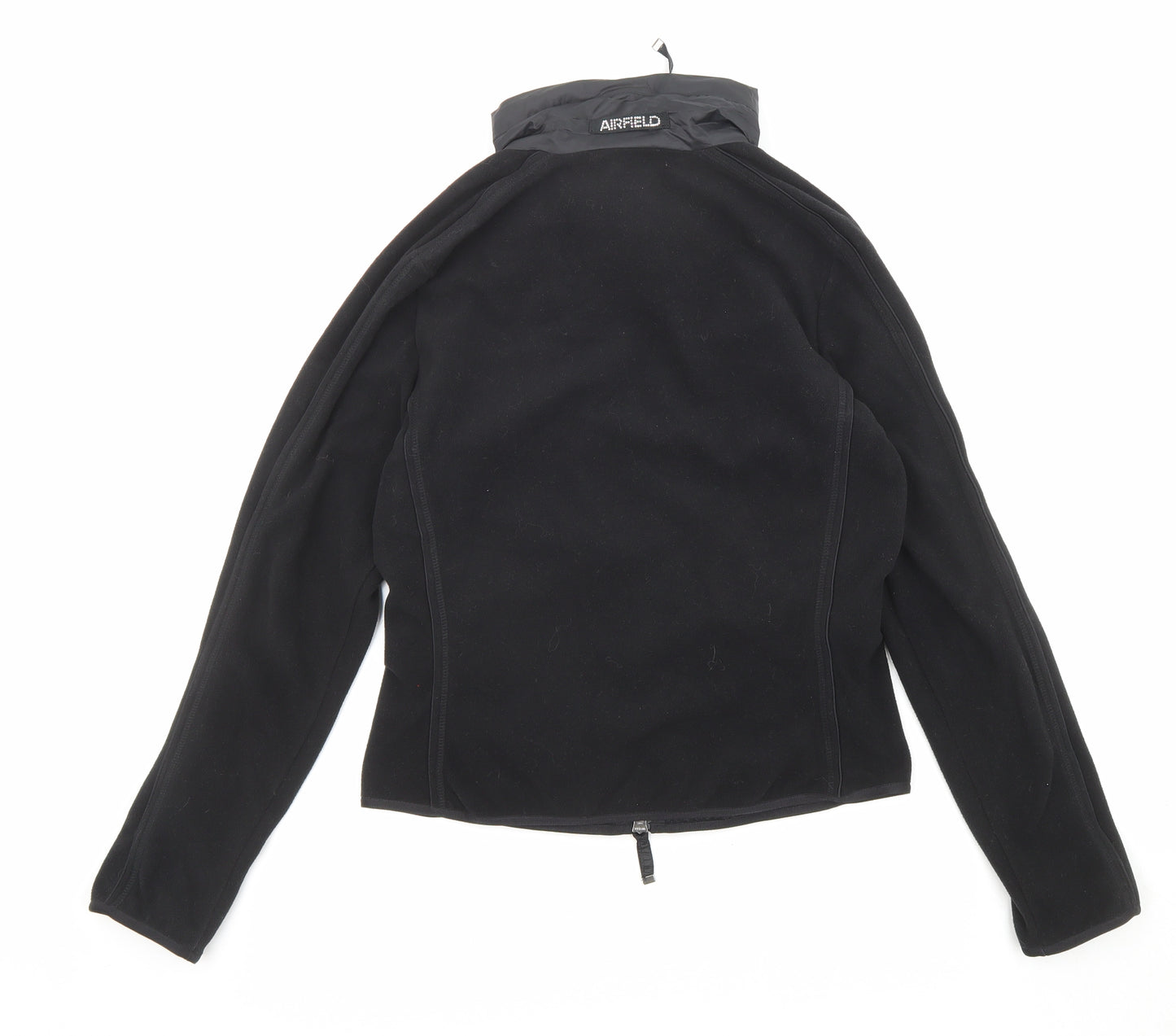 Airfied Womens Black Jacket Size 8 Zip - Jewels, Pockets