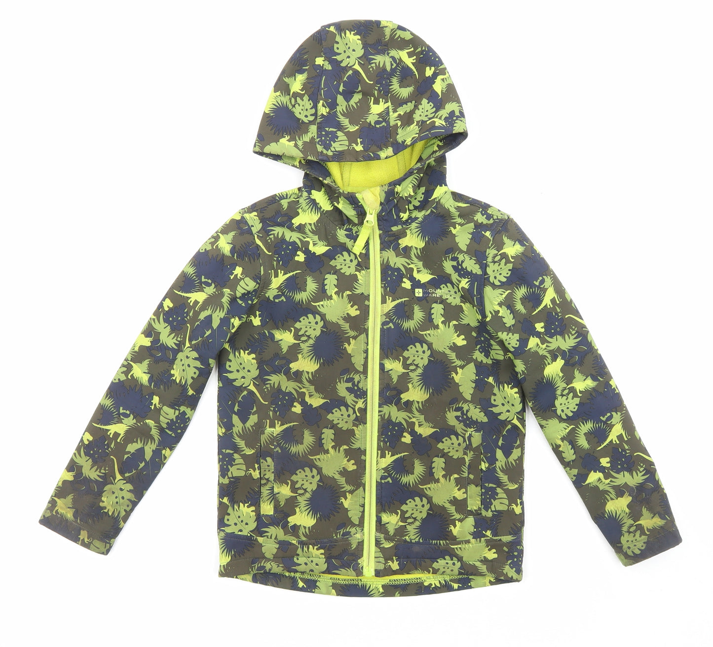 Mountain Warehouse Boys Multicoloured Geometric Jacket Size 5-6 Years Zip - Dinosaur Print