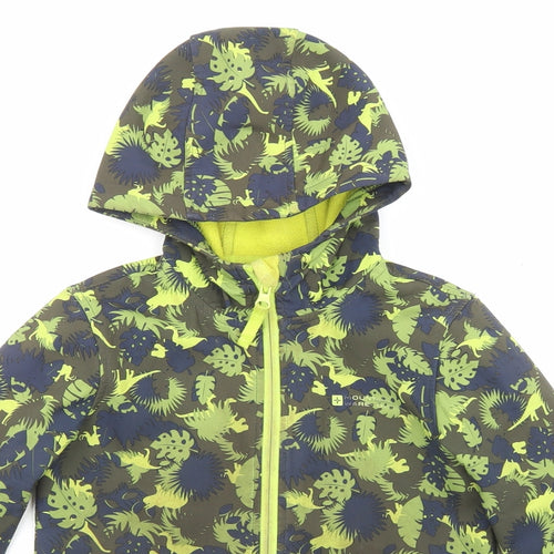 Mountain Warehouse Boys Multicoloured Geometric Jacket Size 5-6 Years Zip - Dinosaur Print