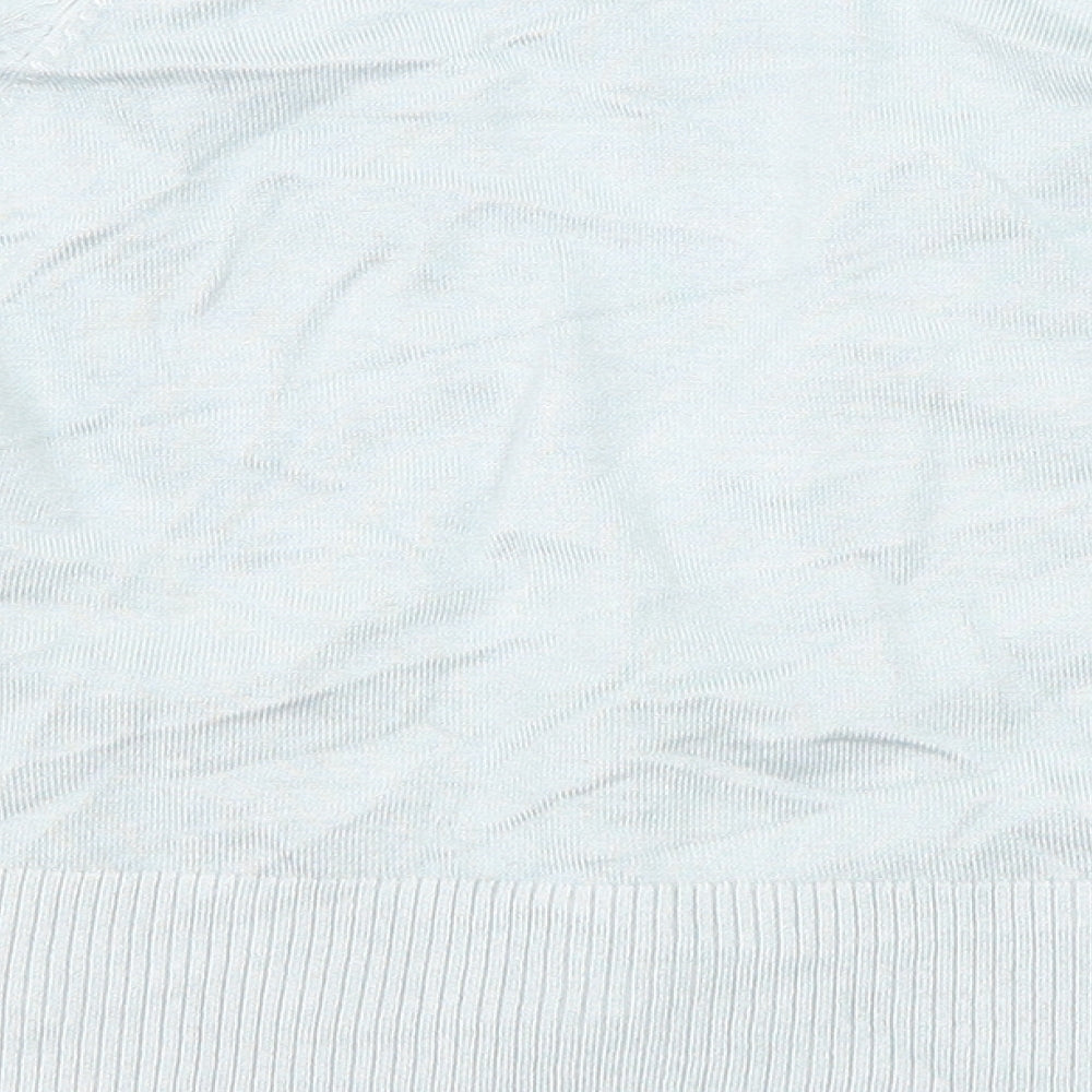 Principles Womens Blue V-Neck Viscose Cardigan Jumper Size 12