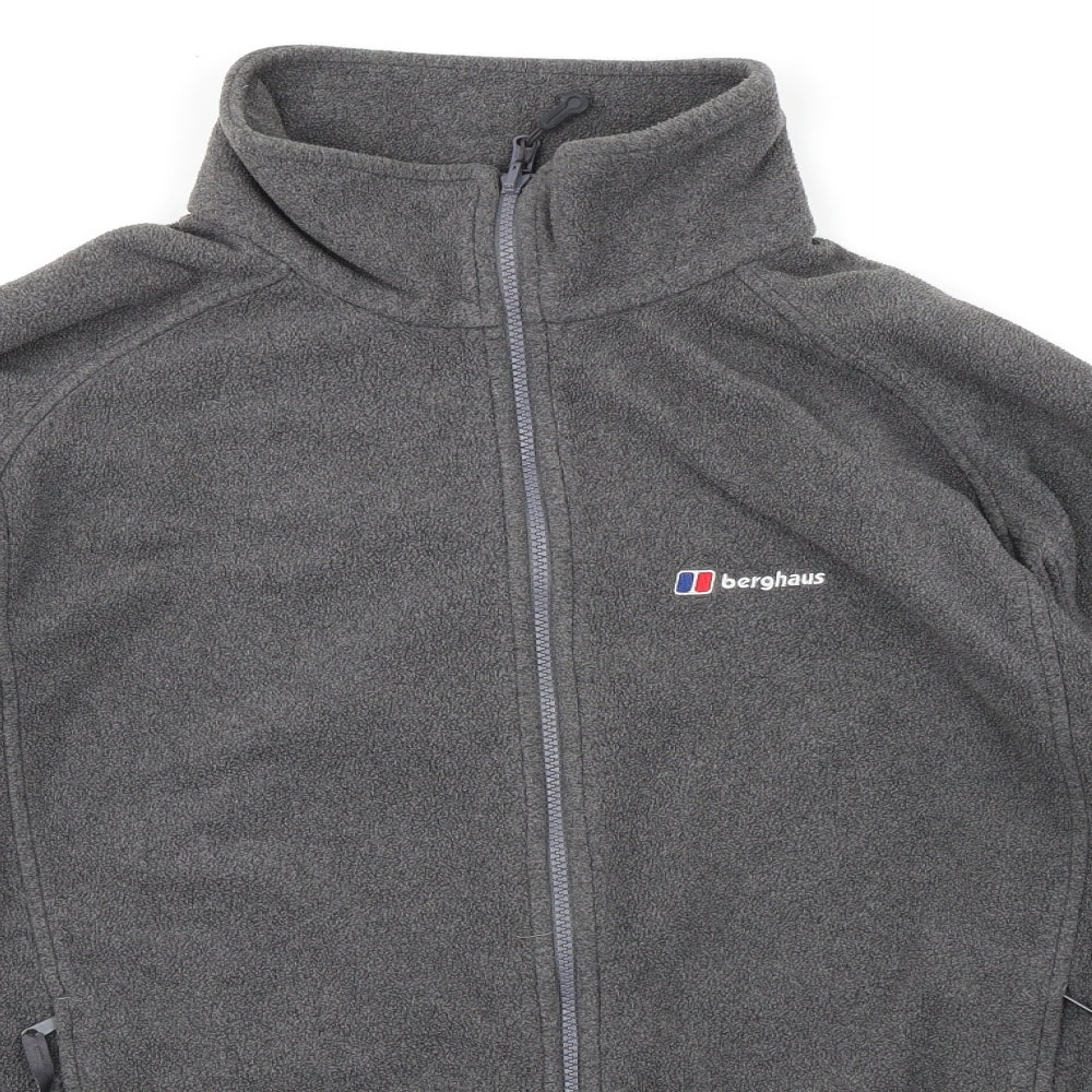 Berghaus Mens Grey Jacket Size XL Zip - Interactive Zip Logo