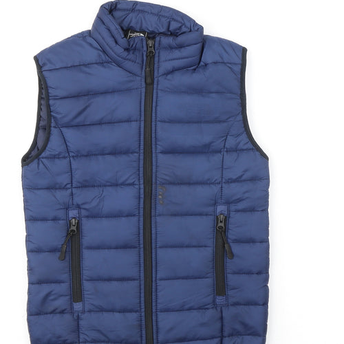 The North Face Boys Blue Gilet Jacket Size 5-6 Years Zip - Zipped Pockets