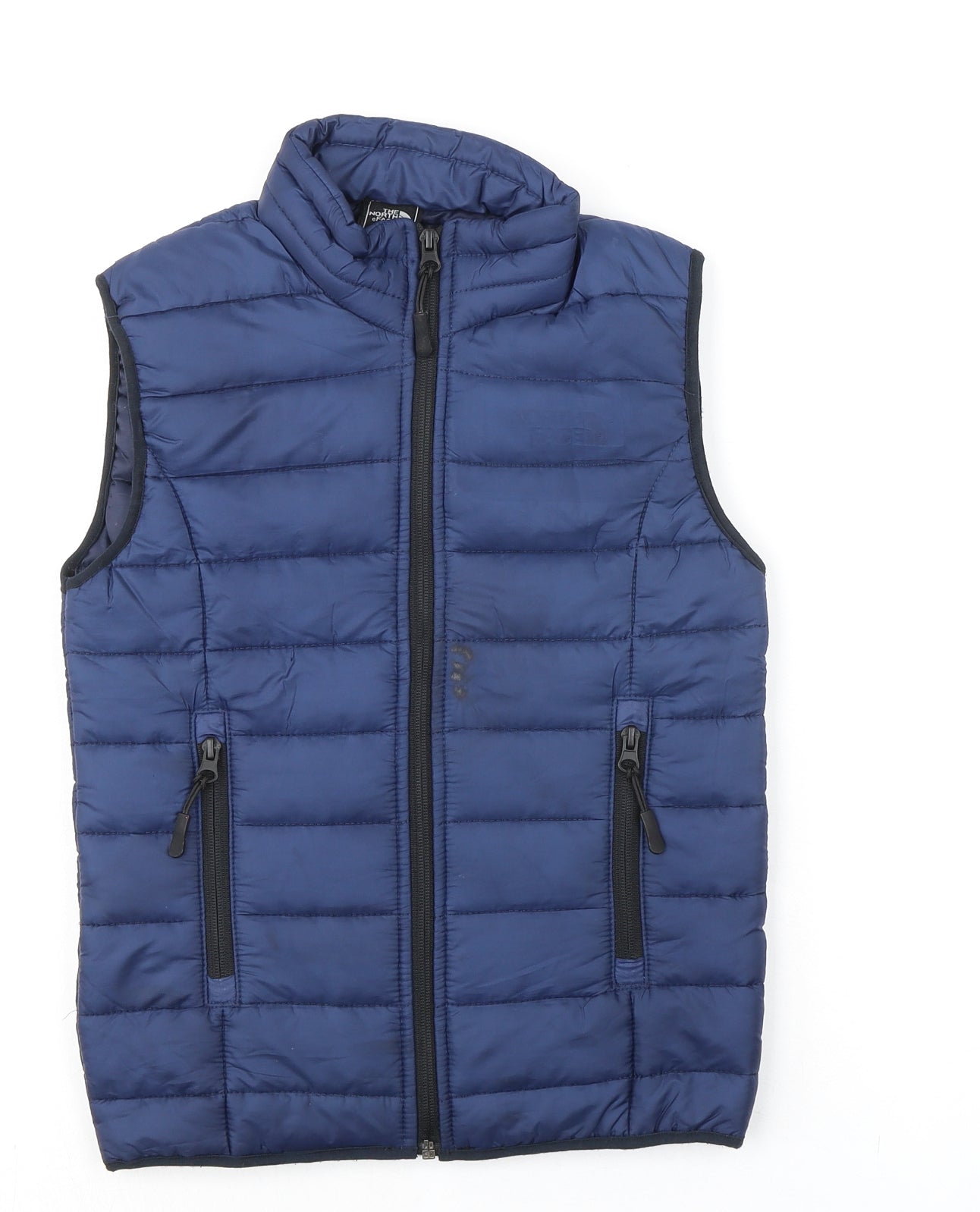 The North Face Boys Blue Gilet Jacket Size 5-6 Years Zip - Zipped Pockets