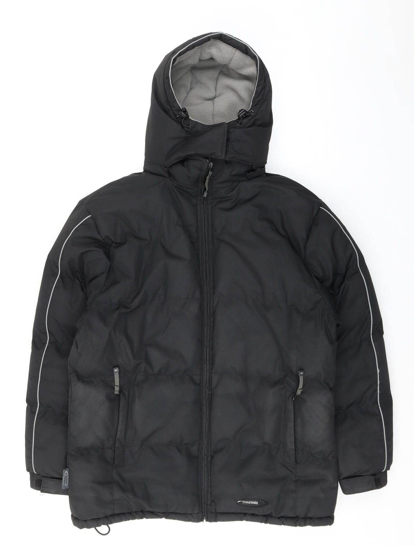Mountain Life Womens Black Rain Coat Coat Size 16 Zip - Waterproof Hooded