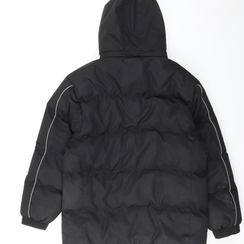 Mountain Life Womens Black Rain Coat Coat Size 16 Zip - Waterproof Hooded