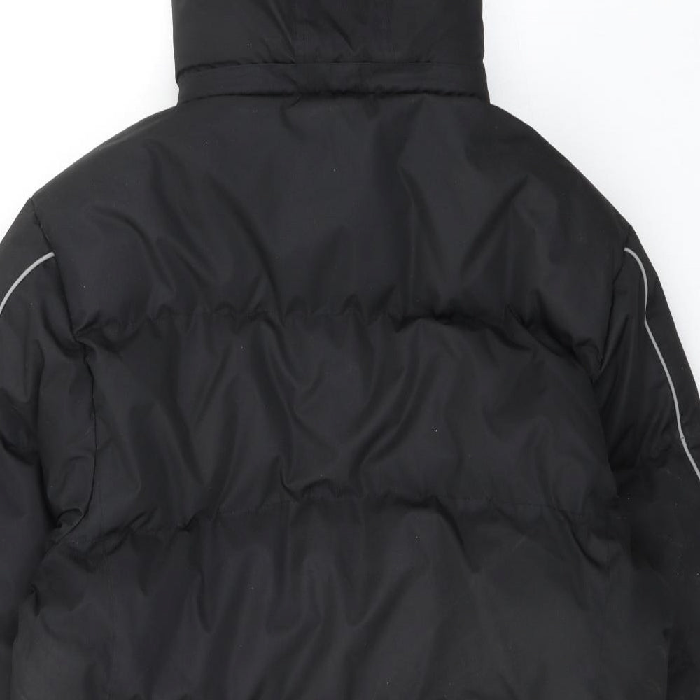 Mountain Life Womens Black Rain Coat Coat Size 16 Zip - Waterproof Hooded