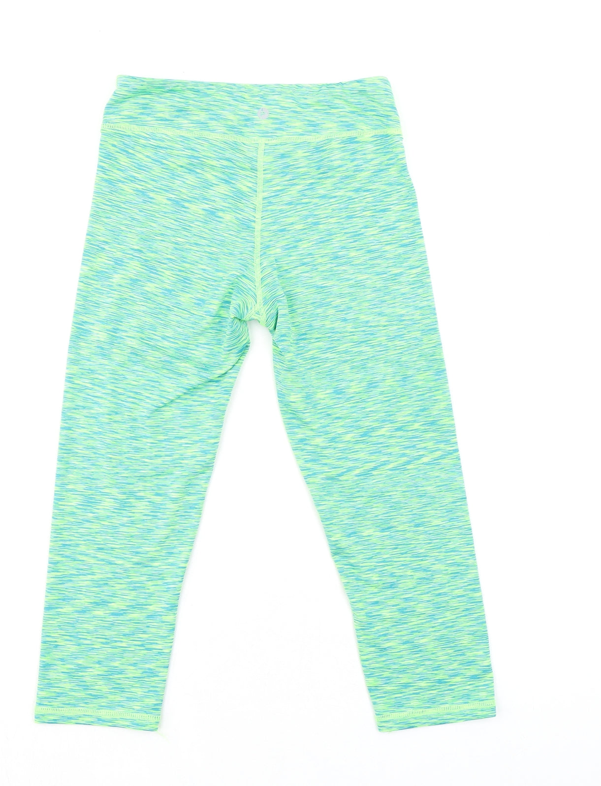Reflex Womens Green Polyester Cropped Leggings Size 12 L20 in Regular