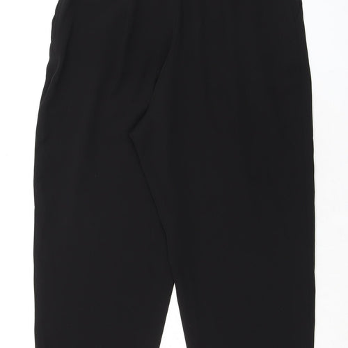 H&M Womens Black Polyester Jumpsuit One-Piece Size 8 L29 in Zip - Elasticated Back