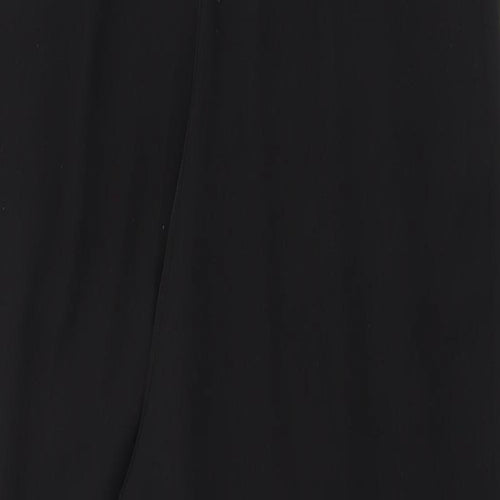 H&M Womens Black Polyester Jumpsuit One-Piece Size 8 L29 in Zip - Elasticated Back