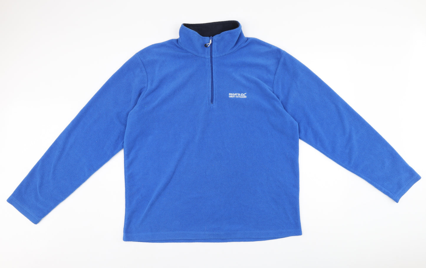 Regatta Mens Blue Polyester Pullover Sweatshirt Size XL - Quarter-Zip