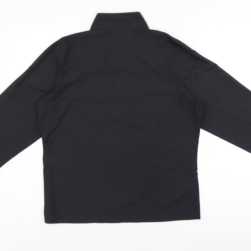 Ashworth Womens Black Polyester Pullover Sweatshirt Size S Zip