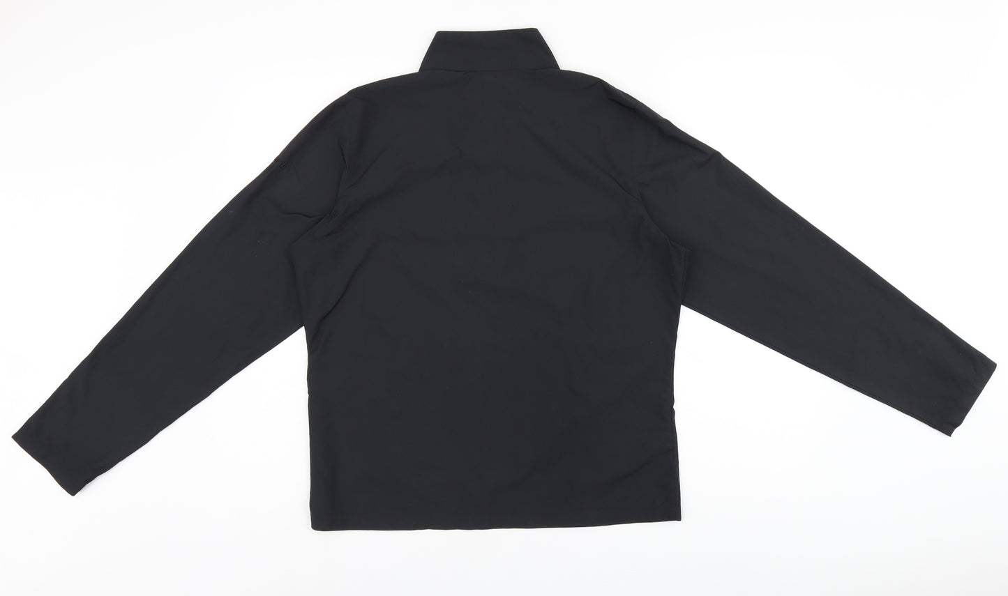 Ashworth Womens Black Polyester Pullover Sweatshirt Size S Zip