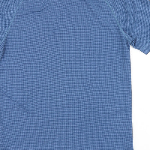 Odlo Womens Blue Polyester Pullover T-Shirt Size L Round Neck Pullover