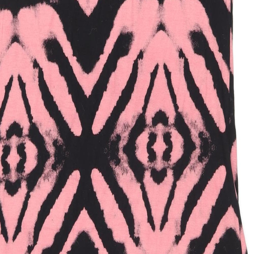 AX Paris Womens Black Tie Dye Viscose Bodycon Size 18 Round Neck Pullover - Curve