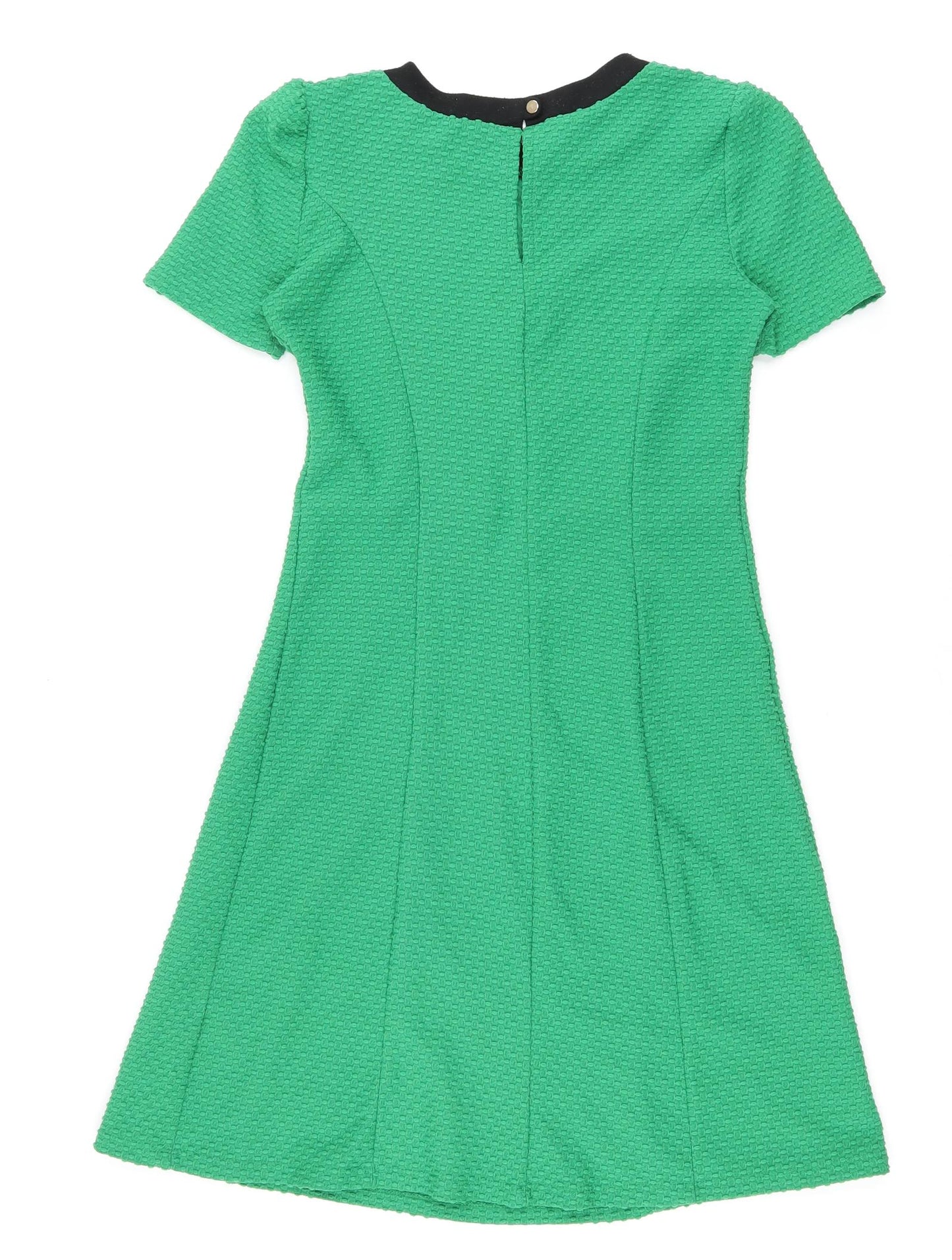 Dorothy Perkins Womens Green Polyester A-Line Size 6 Round Neck Pullover