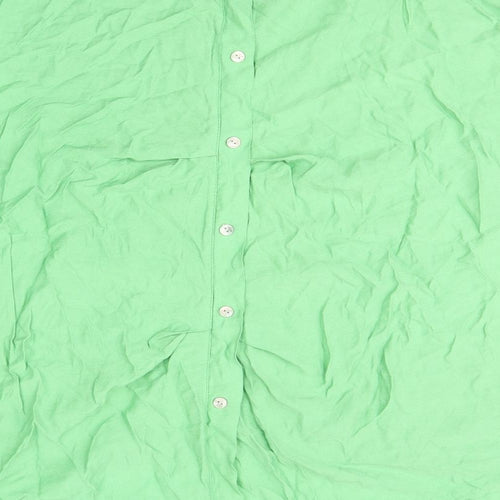 Diverse Womens Green Viscose Tunic T-Shirt Size 12 Round Neck