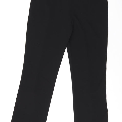 H&M Womens Black Polyester Dress Pants Trousers Size L L29.5 in Regular - Split Flare