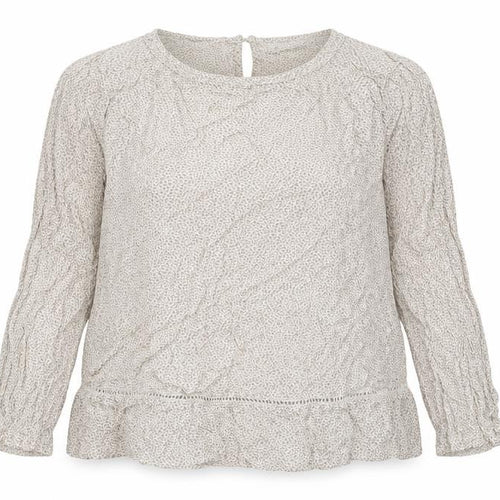 Marks and Spencer Womens Beige Animal Print Viscose Basic Blouse Size 16 Round Neck - Leopard print