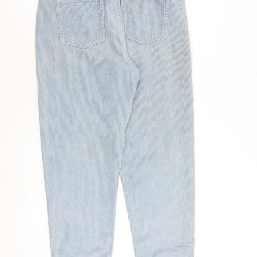 BDG Womens Blue Cotton Trousers Size 28 in L30 in Regular Zip