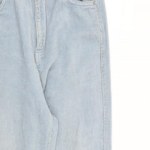 BDG Womens Blue Cotton Trousers Size 28 in L30 in Regular Zip