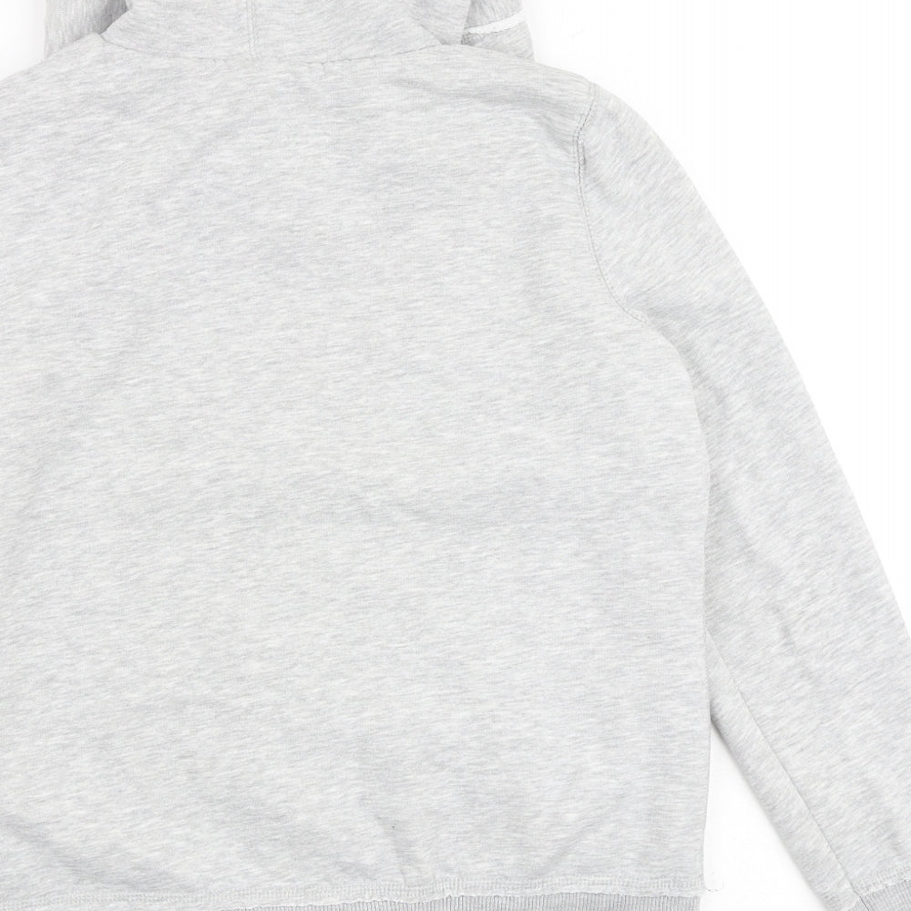 H&M Womens Grey Cotton Full Zip Hoodie Size XL Zip