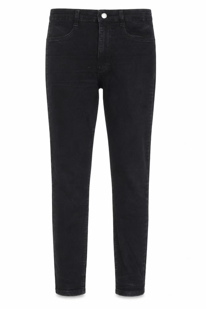 Zara Womens Black Cotton Straight Jeans Size 8 L28 in Regular Zip