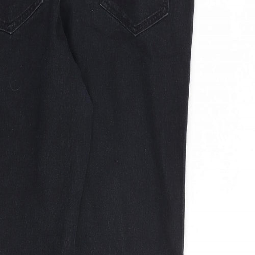 Denim & Co. Womens Black Cotton Skinny Jeans Size 14 L26 in Regular Zip