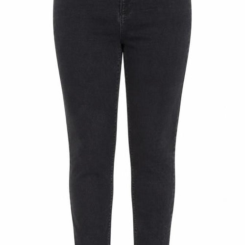 Oasis Womens Grey Cotton Skinny Jeans Size 16 L30 in Regular Zip
