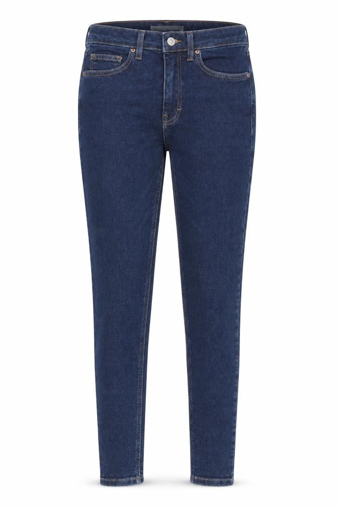 Topshop Womens Blue Cotton Skinny Jeans Size 28 in L30 in Regular Zip