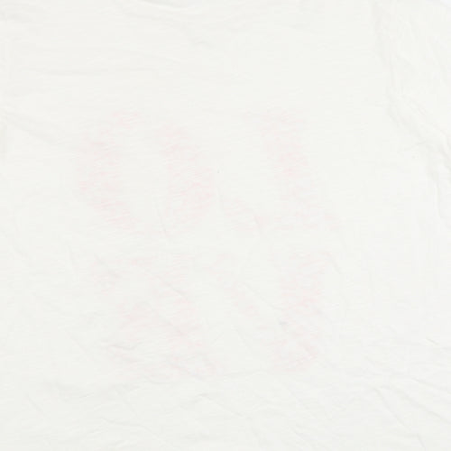 Marks and Spencer Womens White 100% Cotton Basic T-Shirt Size 20 Round Neck
