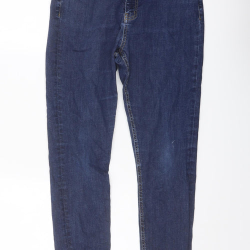 Kite Womens Blue Cotton Skinny Jeans Size 12 L28 in Regular Button
