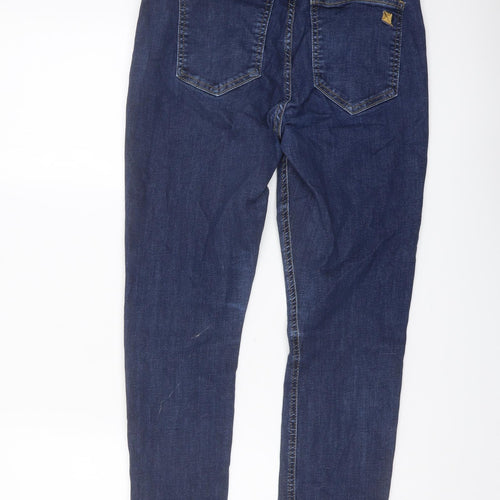 Kite Womens Blue Cotton Skinny Jeans Size 12 L28 in Regular Button
