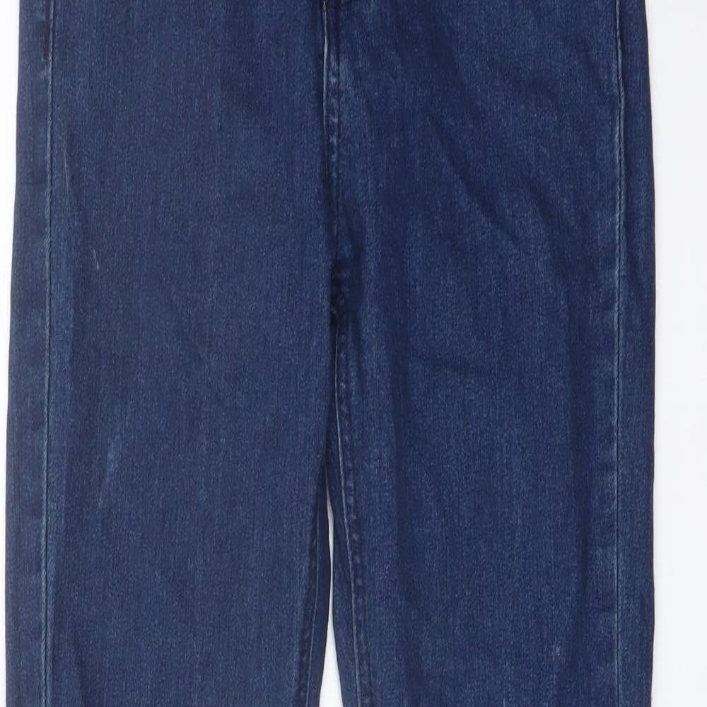 The Rockn Rev Womens Blue Cotton Skinny Jeans Size 8 L29 in Regular Button
