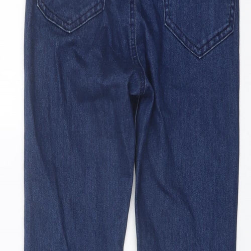 The Rockn Rev Womens Blue Cotton Skinny Jeans Size 8 L29 in Regular Button