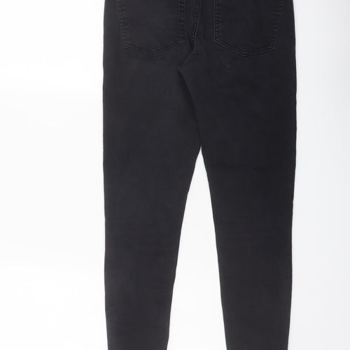 Denim & Co. Womens Grey Cotton Skinny Jeans Size 10 L25 in Regular Button