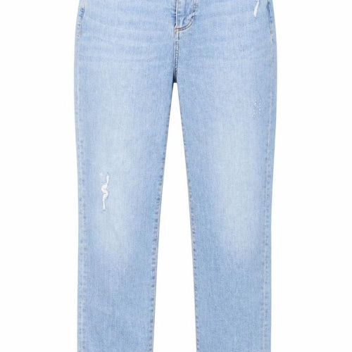 Mint Velvet Womens Blue Cotton Mom Jeans Size 8 L27 in Regular Button