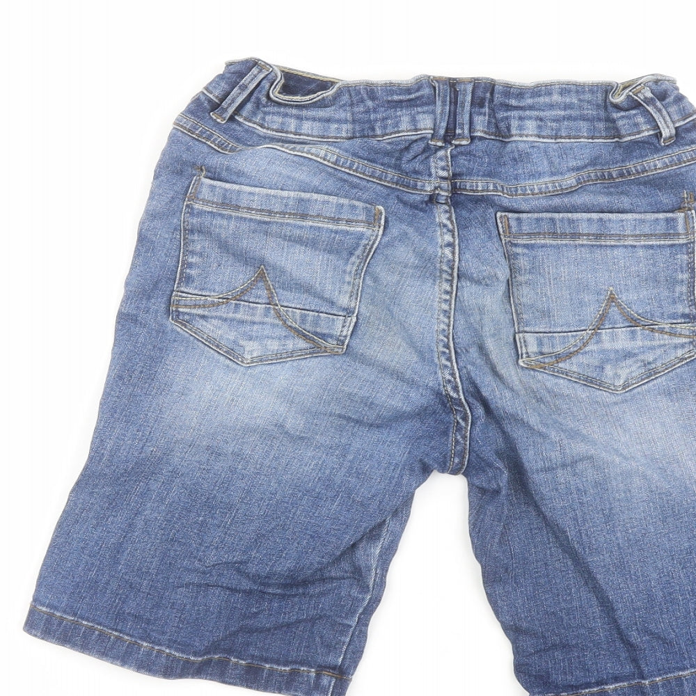 Fat Face Boys Blue Cotton Bermuda Shorts Size 12-13 Years Regular Zip
