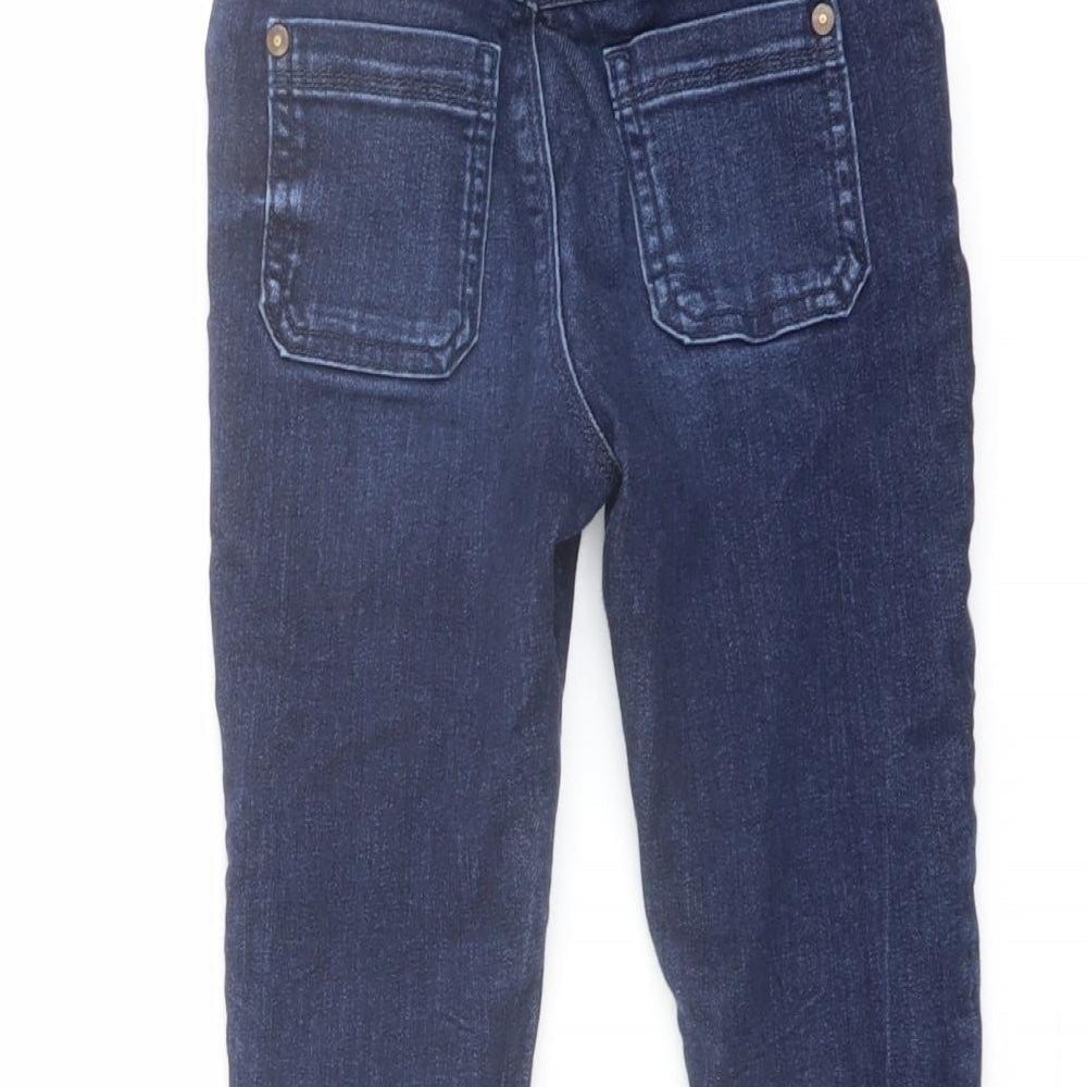 George Boys Blue Cotton Straight Jeans Size 2-3 Years Regular Drawstring