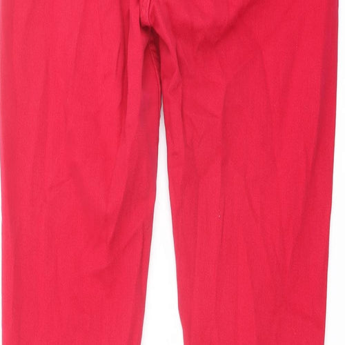 Topshop Womens Pink Cotton Skinny Jeans Size 30 in L32 in Regular Button