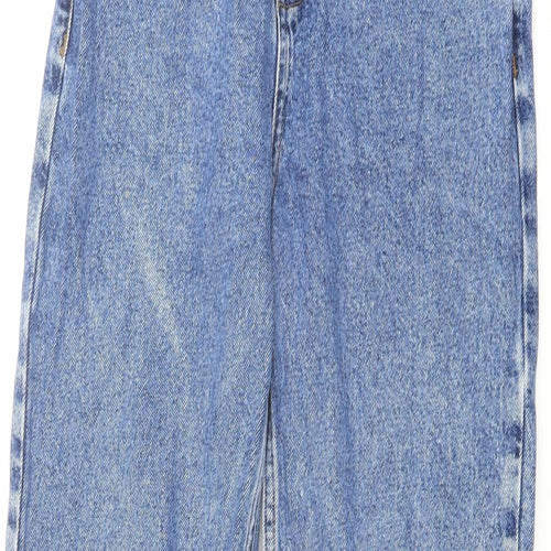 Denim & Co. Womens Blue Cotton Mom Jeans Size 4 L29 in Regular Button