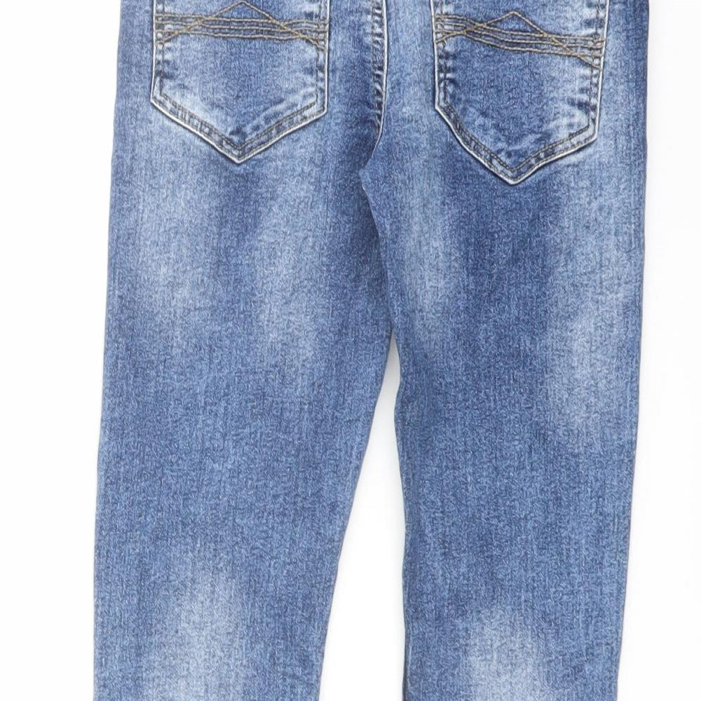 NEXT Boys Blue Cotton Skinny Jeans Size 8 Years Regular Button